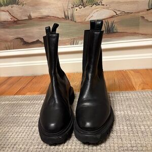 All Saints Black Leather Boots 7